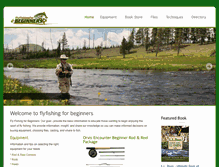 Tablet Screenshot of flyfishingforbeginners.com